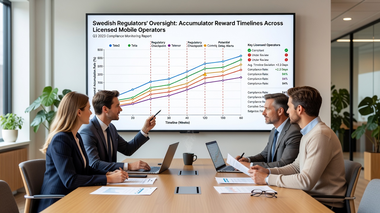 Mobile operator dashboard displaying accumulator reward timeline tracking